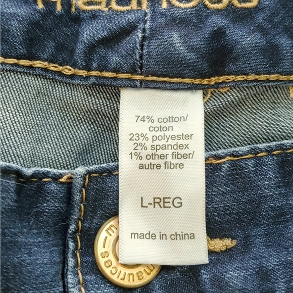 Maurices womens dark wash denim jeans. size Lg Us. - Picture 3 of 5